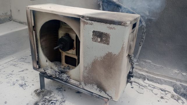 El incendio de una garrafa con interface provocó un incendio en IAPV
