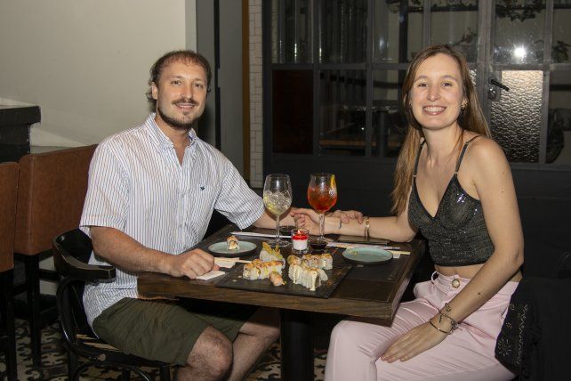 Alejandro Salemi y Yamila Corea.   