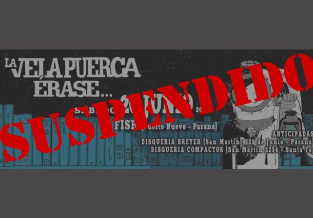 La Vela Puerca suspendió su presentación en Paraná