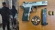 Huyó de la Policía, se refugió en una casa y cayó preso con una pistola .45 cargada