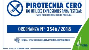 Desde el año pasado, Sauce Viejo es territorio libre de pirotecnia