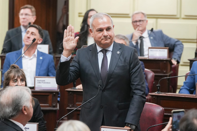 Farías juró el viernes pasado la nueva Constitución de Santa Fe.