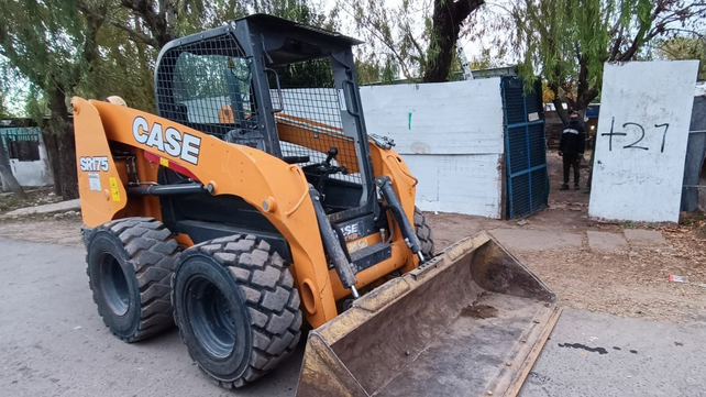 El operativo para derrumbar uno de los búnkeres se realizó en Benteveo al 700