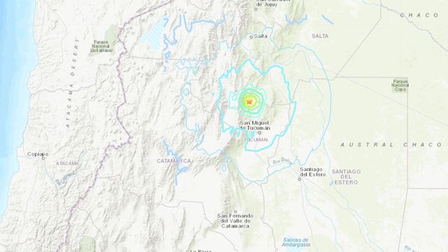 Sismo en Tucumán
