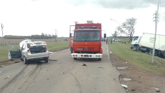 El choque frontal se produjo esta mañana alrededor de las 8