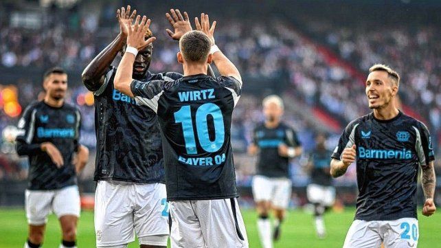 Bayer Leverkusen fue una máquina y comenzó con una goleada ante Feyenoord en la Champions League.