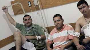 Nos despertamos con el choque y eran gritos, sangre, un desastre