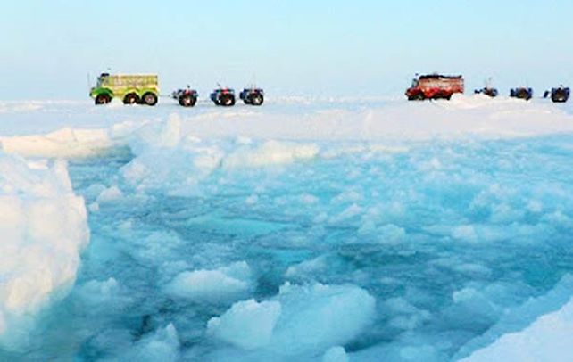 Clima. Los investigadores registran el hielo derretido cerca de la estación