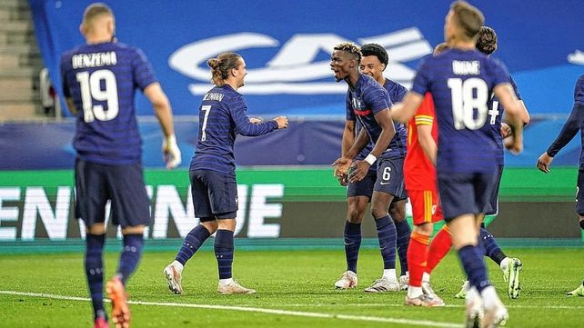 Francia goleó a Gales en un amistoso previo a la Eurocopa