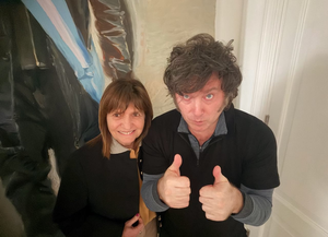 Milei y Bullrich juntos en un desayuno de trabajo en la Quinta de Olivos