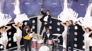 The Killers brilló en recital en el final de la Champions League The Killers brilló en recital en el final de la Champions League