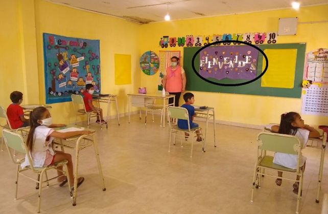 Una escuela de la localidad de Golondrina