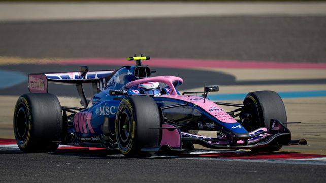 El Alpine de Franco Colapinto en Bahrein. Finalizó su primera semana de una pretemporada en Fórmula 1.