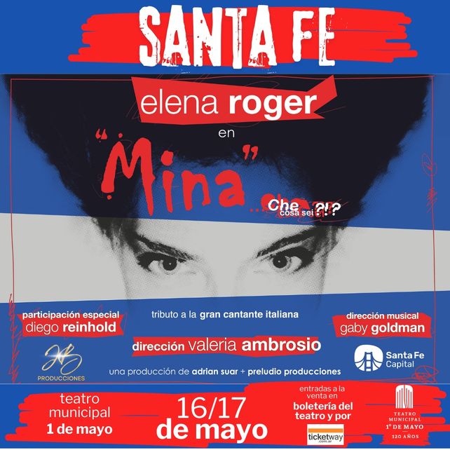 Elena Roger llega a Santa Fe con dos funciones Elena Roger llega a Santa Fe con dos funciones