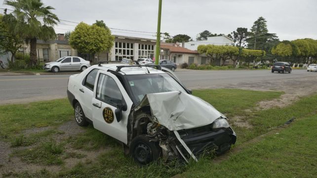 El auto que conducía la víctima.