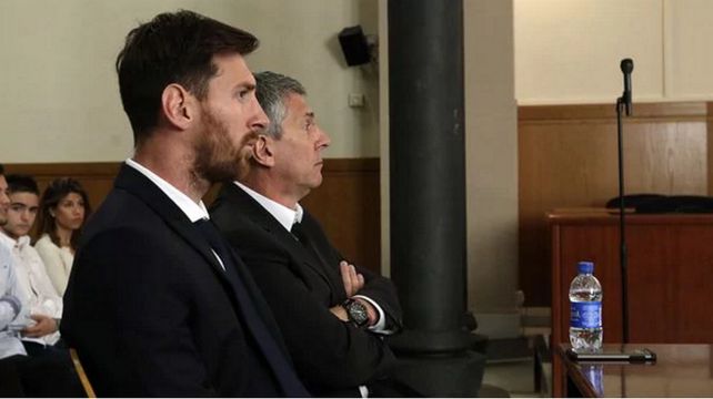 Lionel Messi y su padre