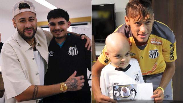 Neymar junto a Matheus Suoto