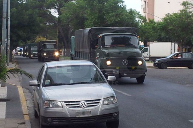 Así llegaba la Gendarmería a la ciudad de Santa Fe