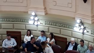 Amalia Granata se dio una vuelta por la Legislatura santafesina