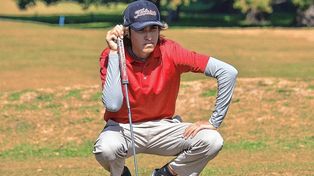 Bautista Vivas, jugador de golf del Club Atlético Estudiantes que viajará a los Estados Unidos.