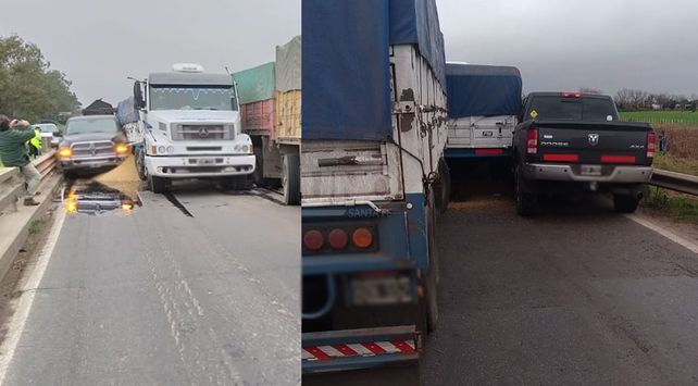 Así quedaron los vehículos involucrados en el siniestro.