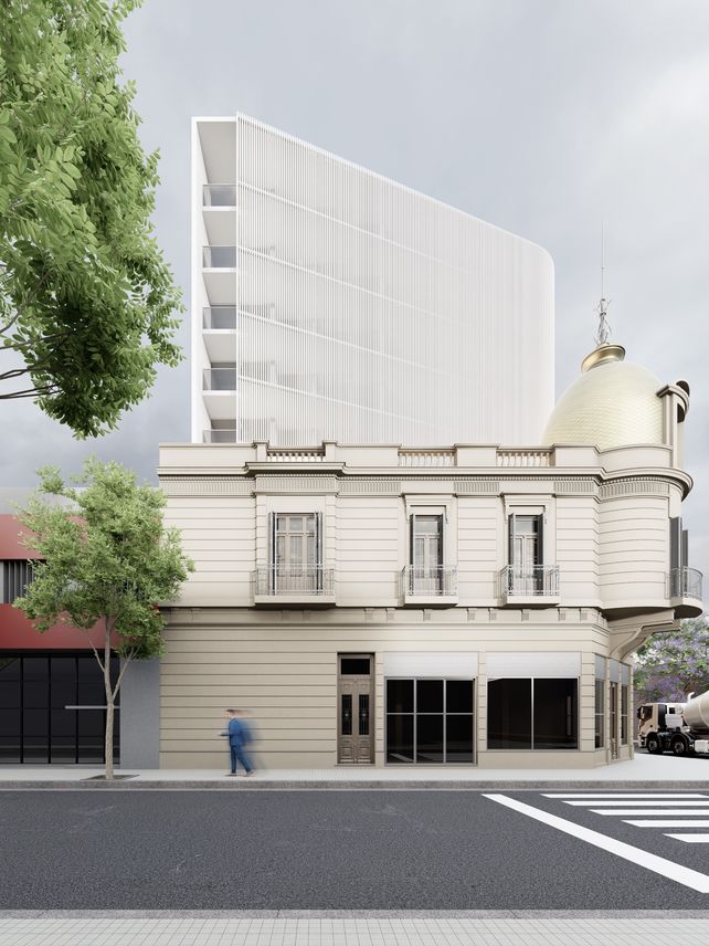 Salta y Dorrego: estudian construir un edificio sobre inmueble histórico