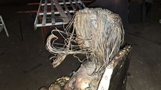 Vandalizaron la estatua de Mirtha Legrand en Villa Cañás.&nbsp;