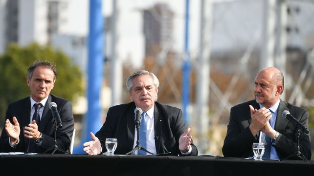 Alberto Fernández le dijo al gobernador Omar Perotti en Santa Fe que la Nación pagará su deuda a la provincia.