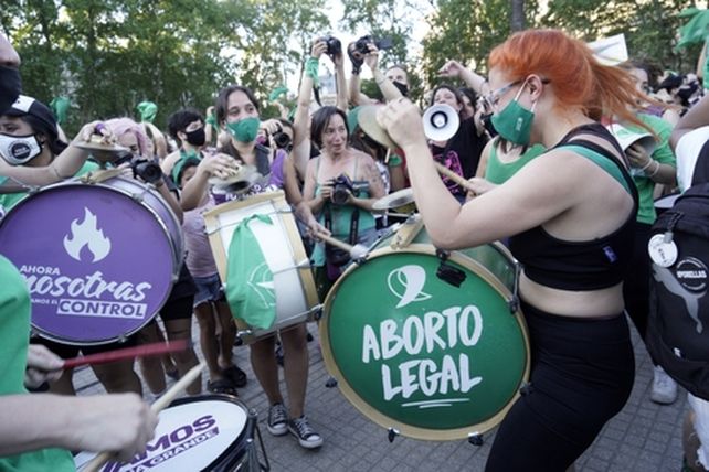 Manifestantes “verdes” se movilizaron cuando la ley de debatió y votó en el Congreso nacional.