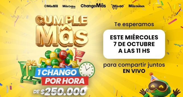 ChangoMâs finalizó la celebración de su CumpleMâs con el sorteo de 480 nuevas órdenes de compra