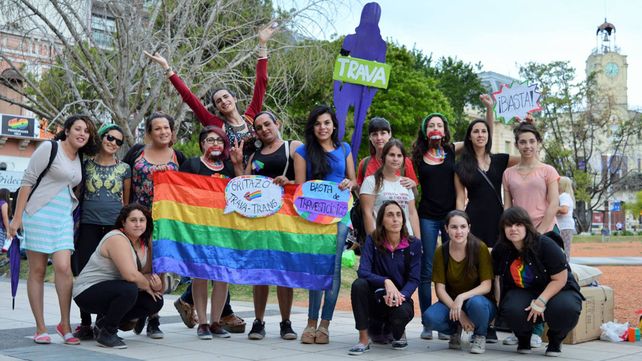 Keili en una de las últimas manifestaciones que se realizaron en Paraná.&nbsp;