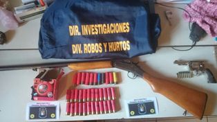 Aguantadero. En una vivienda guardaban armas y municiones.&nbsp;