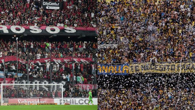 Los hinchas de Newells se movilizarán a Paraná. Los de Central al Gigante. Todo el jueves 16.