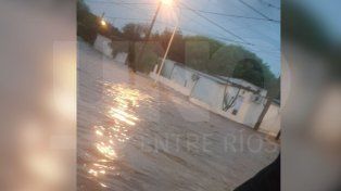 San Benito: calles anegadas y cortes durante el diluvio