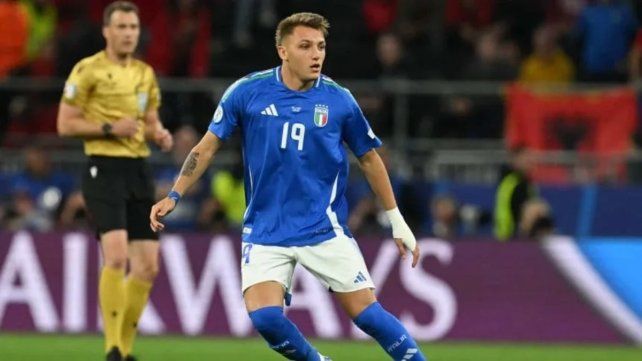 Mateo Retegui jugó su primer partido en una Eurocopa.