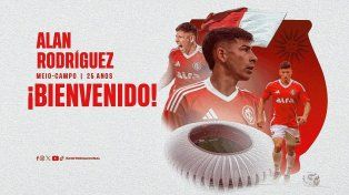 Alan Rodríguez dejó Argentinos y fue presentado en Inter de Porto Alegre