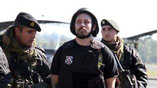 La imagen de la detención de Pérez Corradi.