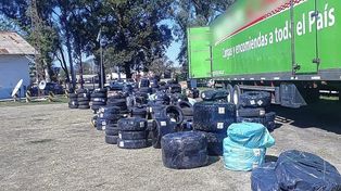 Detectaron contrabando de neumáticos en la ruta 12