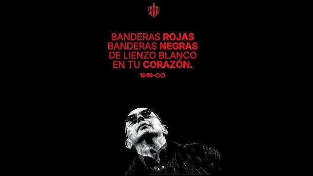 A través de las redes sociales el club Patronato brindó un emotivo homenaje al Indio Solari utilizando una frase de su obra.