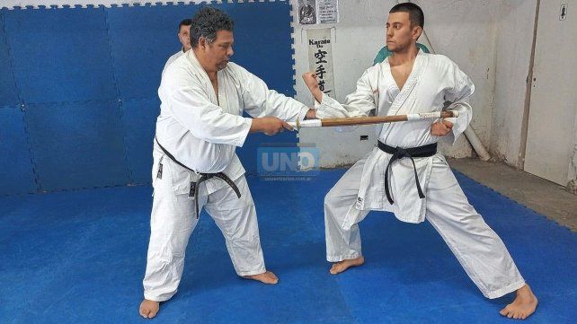 El Sensei Miguel Venzi junto al Sensei Lucio Reibele