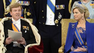 Guillermo elogió a Máxima en su discurso y dijo que es una holandesa más