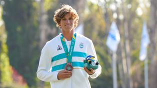 Una más. El atleta rosarino consiguió su segunda medalla en los Panamericanos.