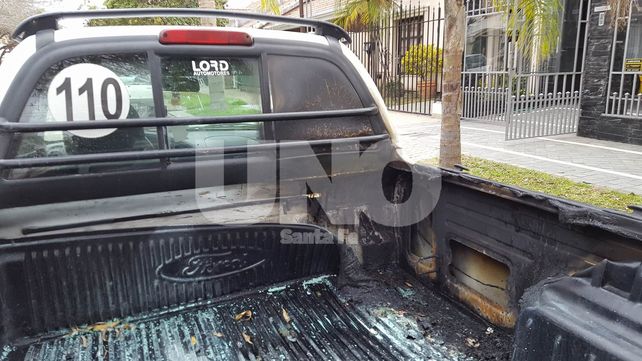 Registran a un quemacoches en acción en barrio Candiotti