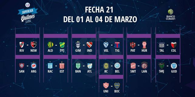El programa completo de la Superliga 2018/19