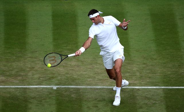 Arma mortal. La derecha de Delpo fue demasiado para Feliciano López.