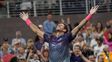 Puro corazón. Un heroico Del Potro alcanzó los cuartos de final del último Grand Slam de la temporada.