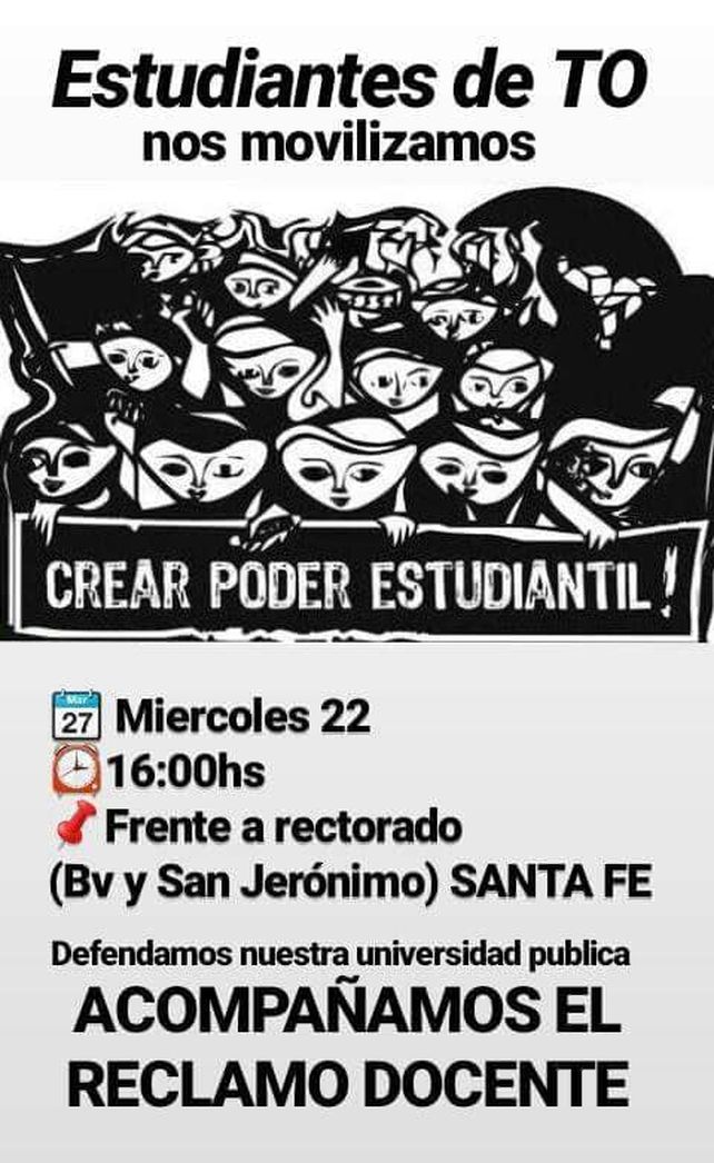 Estudiantes universitarios se suman a la lucha docente con asambleas y vigilia