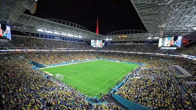 El Hard Rock Stadium de Miami albergará este sábado el partido entre Argentina y Perú por la Copa América.