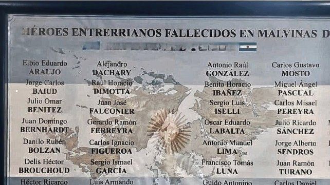 Entre Ríos en Malvinas: 34 héroes que dieron su vida por la Patria.