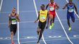 ¿de que hablaron usain bolt y su pupilo andre de grasse cuando llegaban a la meta?
